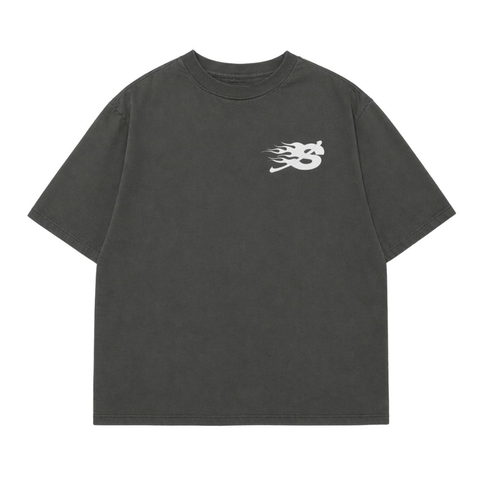 SALVATION - JESUS PAID (BOXY TEE / GRAY)