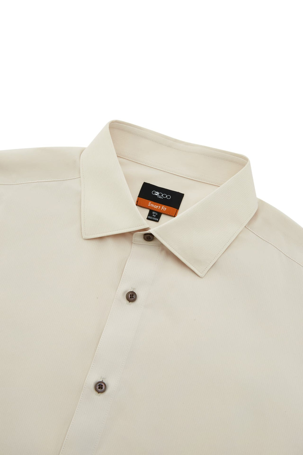 Non-Iron Dry Stretch Texture Stripe Smart Fit Long Sleeve Shirt