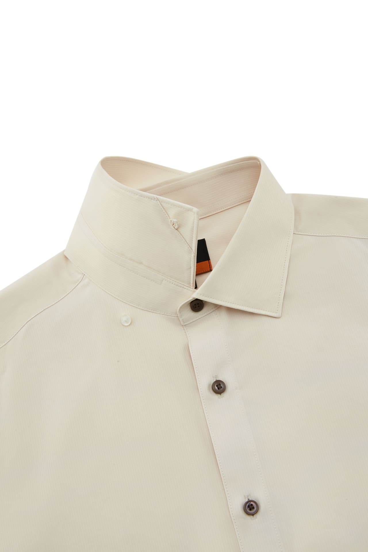 Non-Iron Dry Stretch Texture Stripe Smart Fit Long Sleeve Shirt