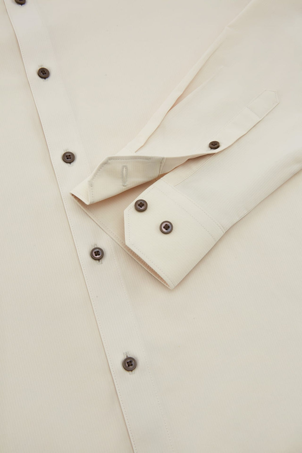 Non-Iron Dry Stretch Texture Stripe Smart Fit Long Sleeve Shirt