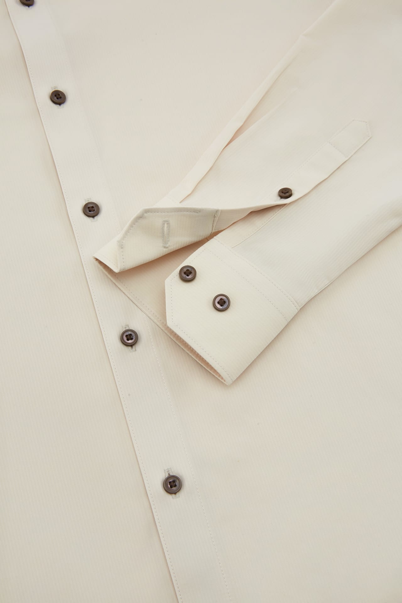 Non-Iron Dry Stretch Texture Stripe Smart Fit Long Sleeve Shirt