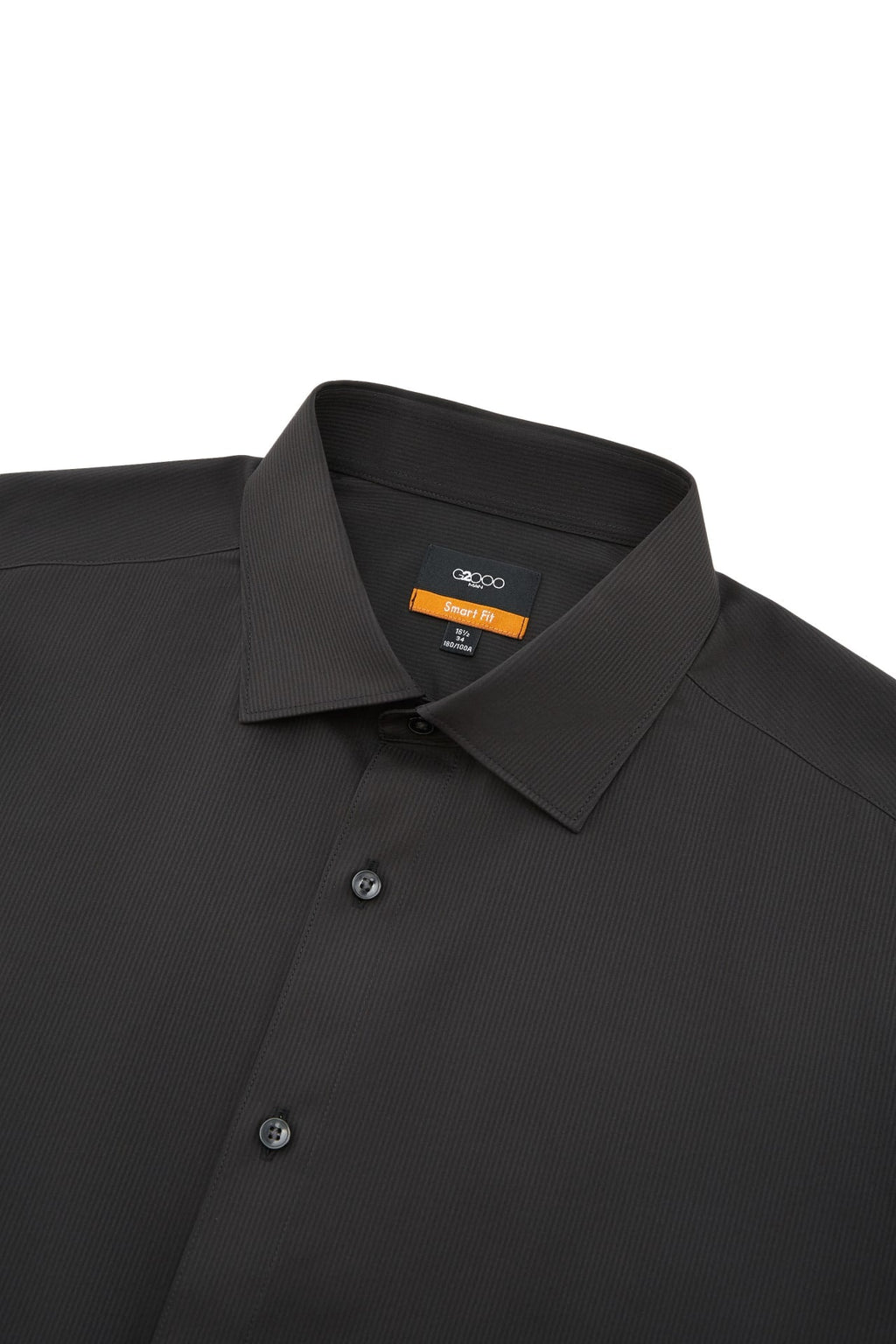 Non-Iron Dry Stretch Texture Stripe Smart Fit Long Sleeve Shirt