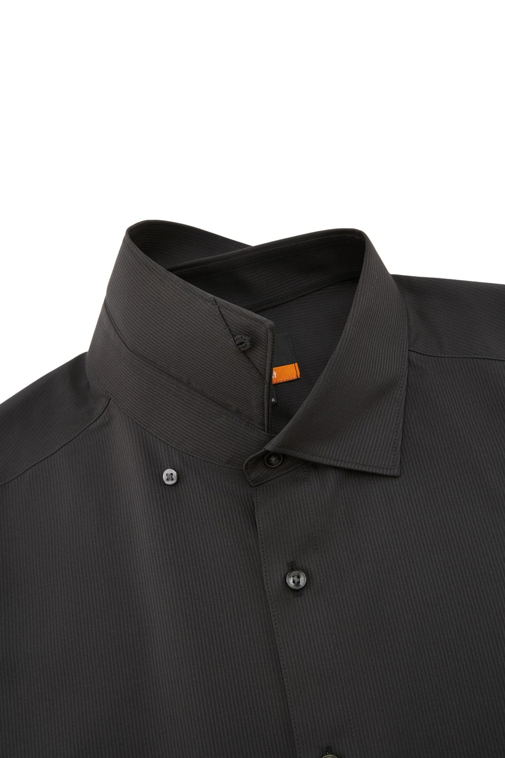 Non-Iron Dry Stretch Texture Stripe Smart Fit Long Sleeve Shirt