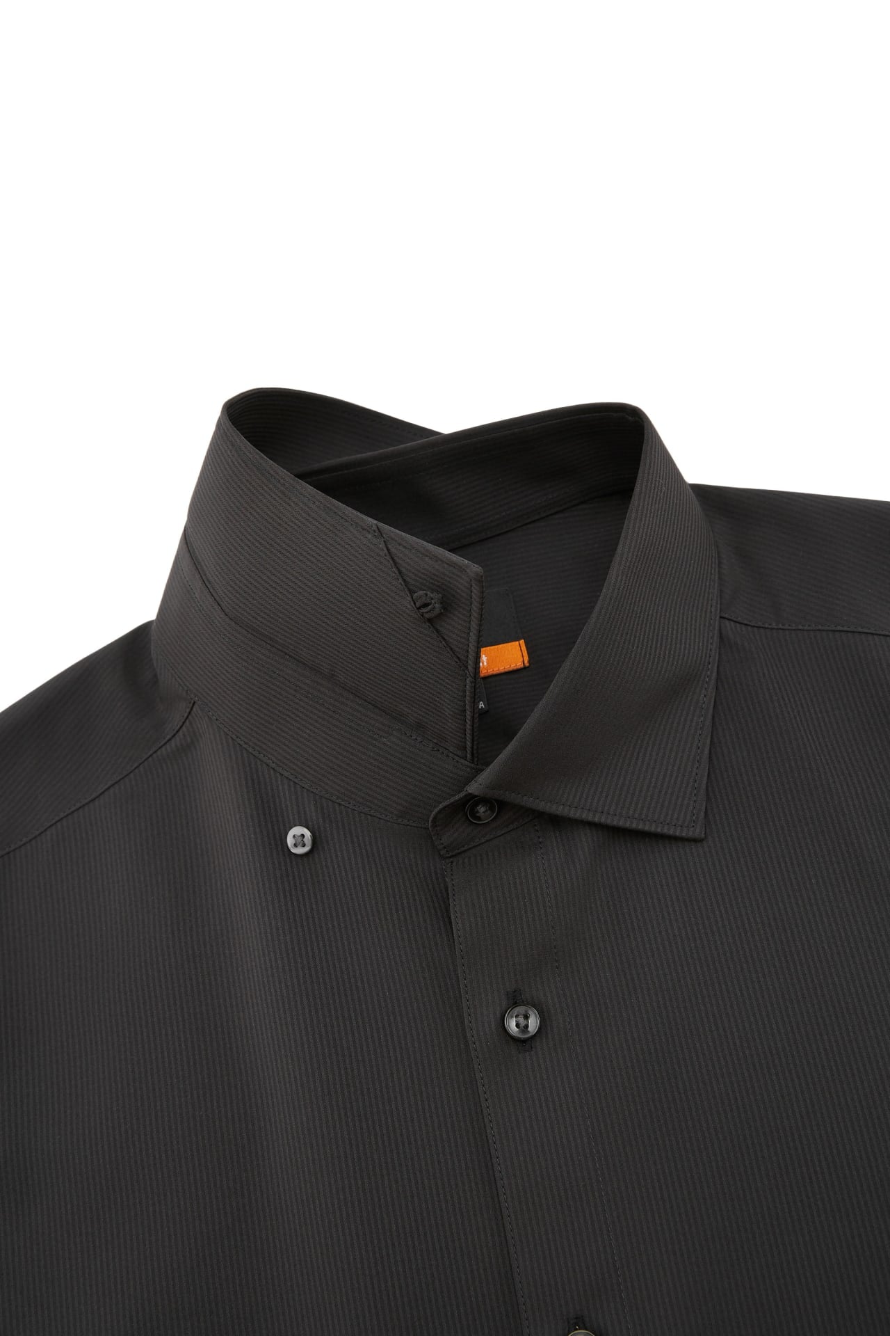 Non-Iron Dry Stretch Texture Stripe Smart Fit Long Sleeve Shirt