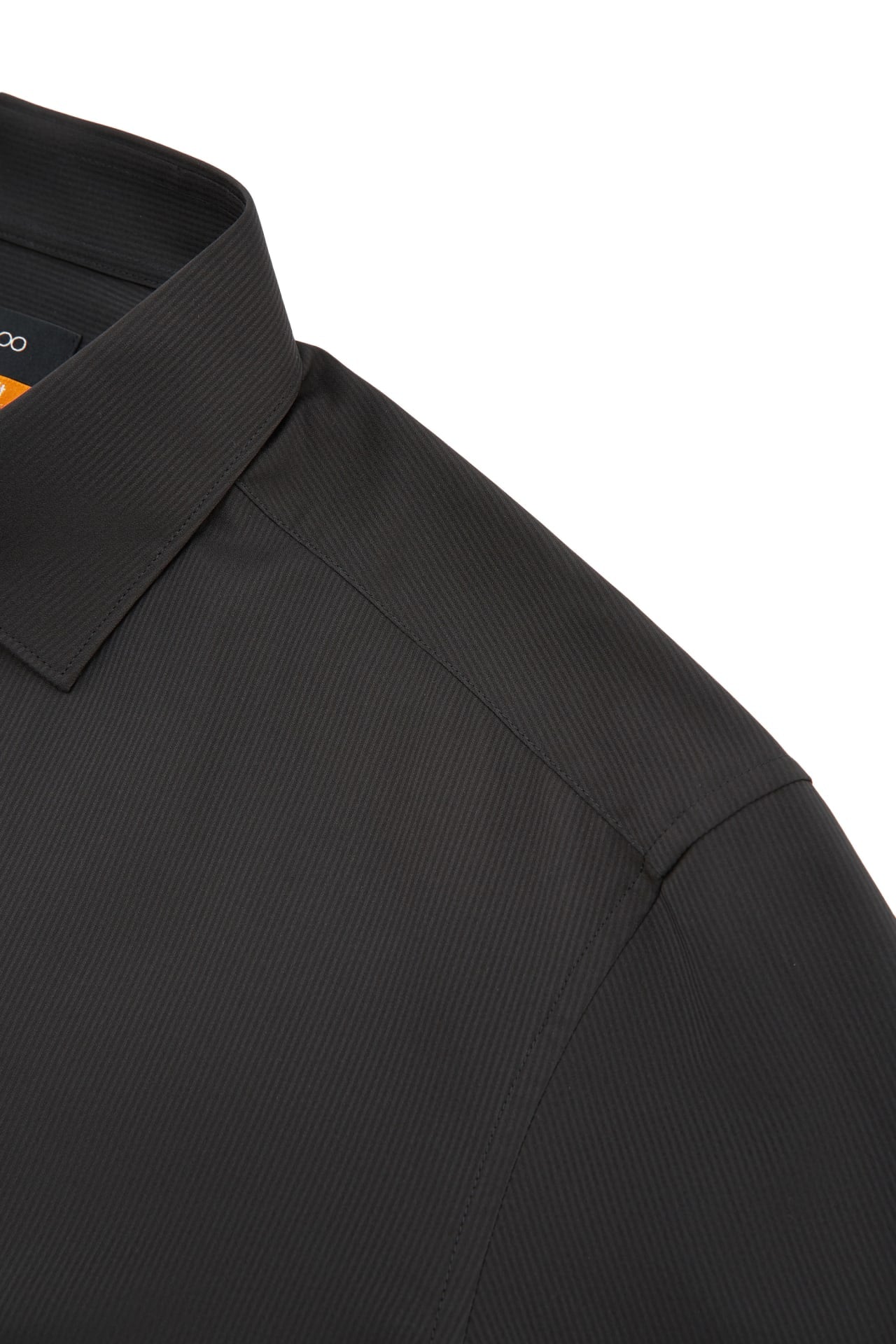 Non-Iron Dry Stretch Texture Stripe Smart Fit Long Sleeve Shirt