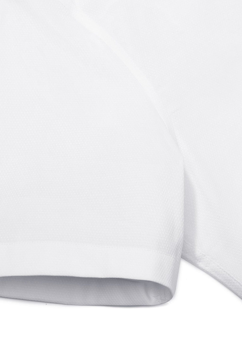 Non-Iron Easy Care Stretch Dot Textured Smart Fit Short Sleeve Shirt