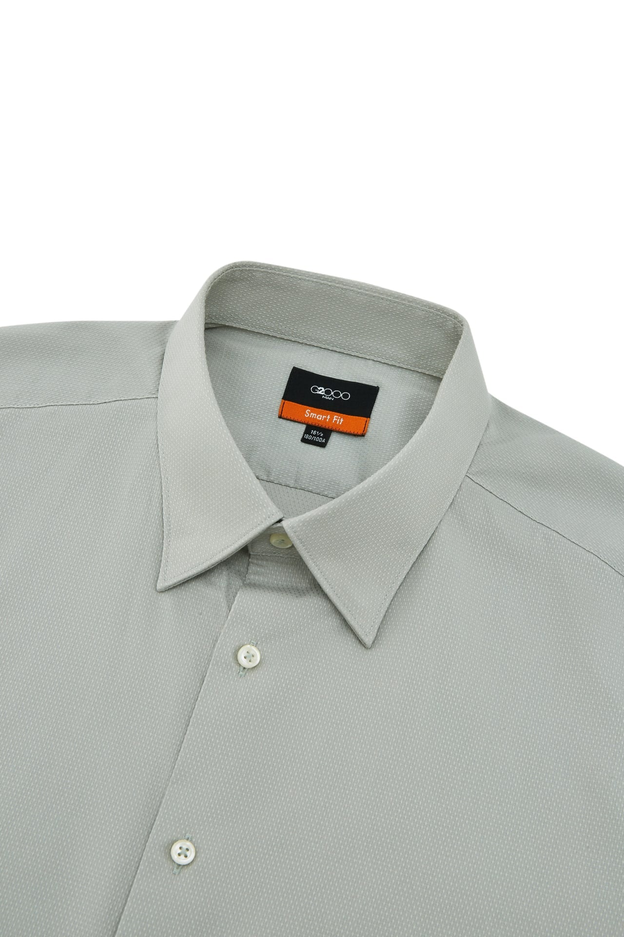 Non-Iron Easy Care Stretch Dot Textured Smart Fit Short Sleeve Shirt