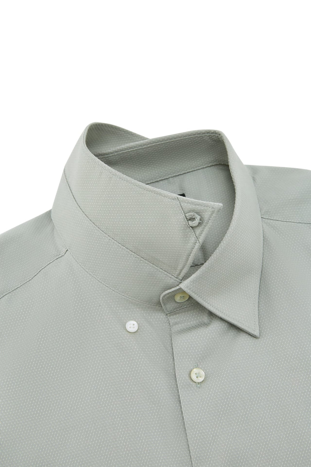 Non-Iron Easy Care Stretch Dot Textured Smart Fit Short Sleeve Shirt