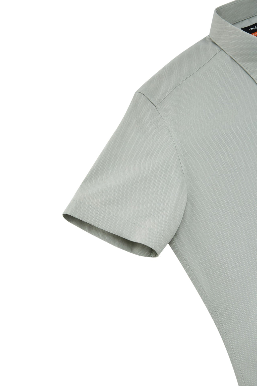 Non-Iron Easy Care Stretch Dot Textured Smart Fit Short Sleeve Shirt