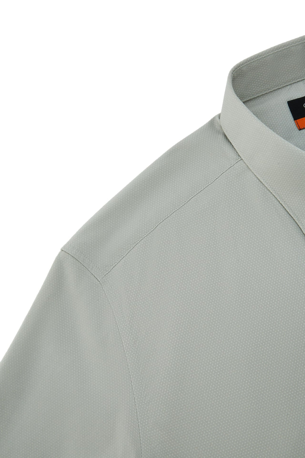 Non-Iron Easy Care Stretch Dot Textured Smart Fit Short Sleeve Shirt