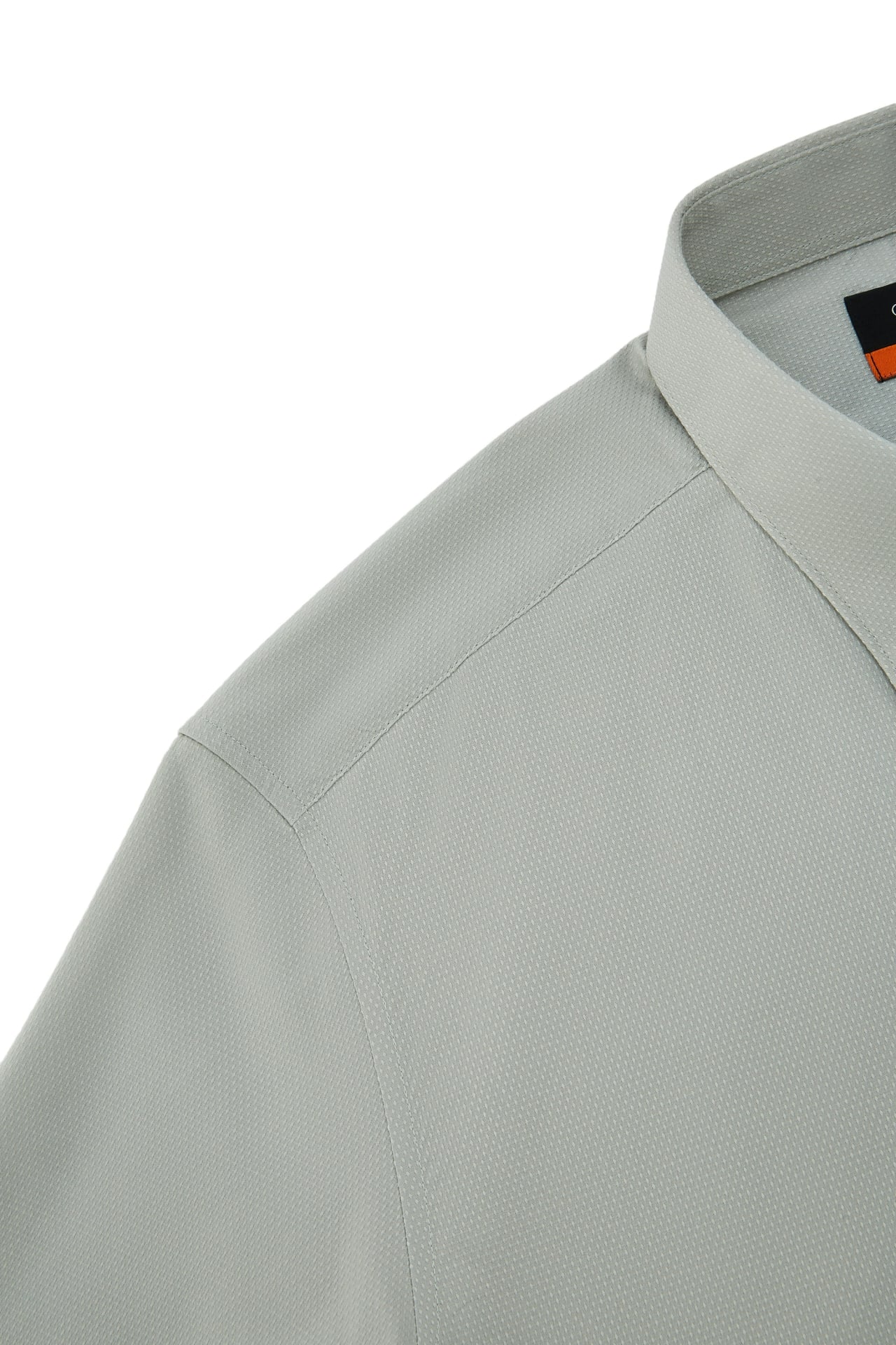 Non-Iron Easy Care Stretch Dot Textured Smart Fit Short Sleeve Shirt