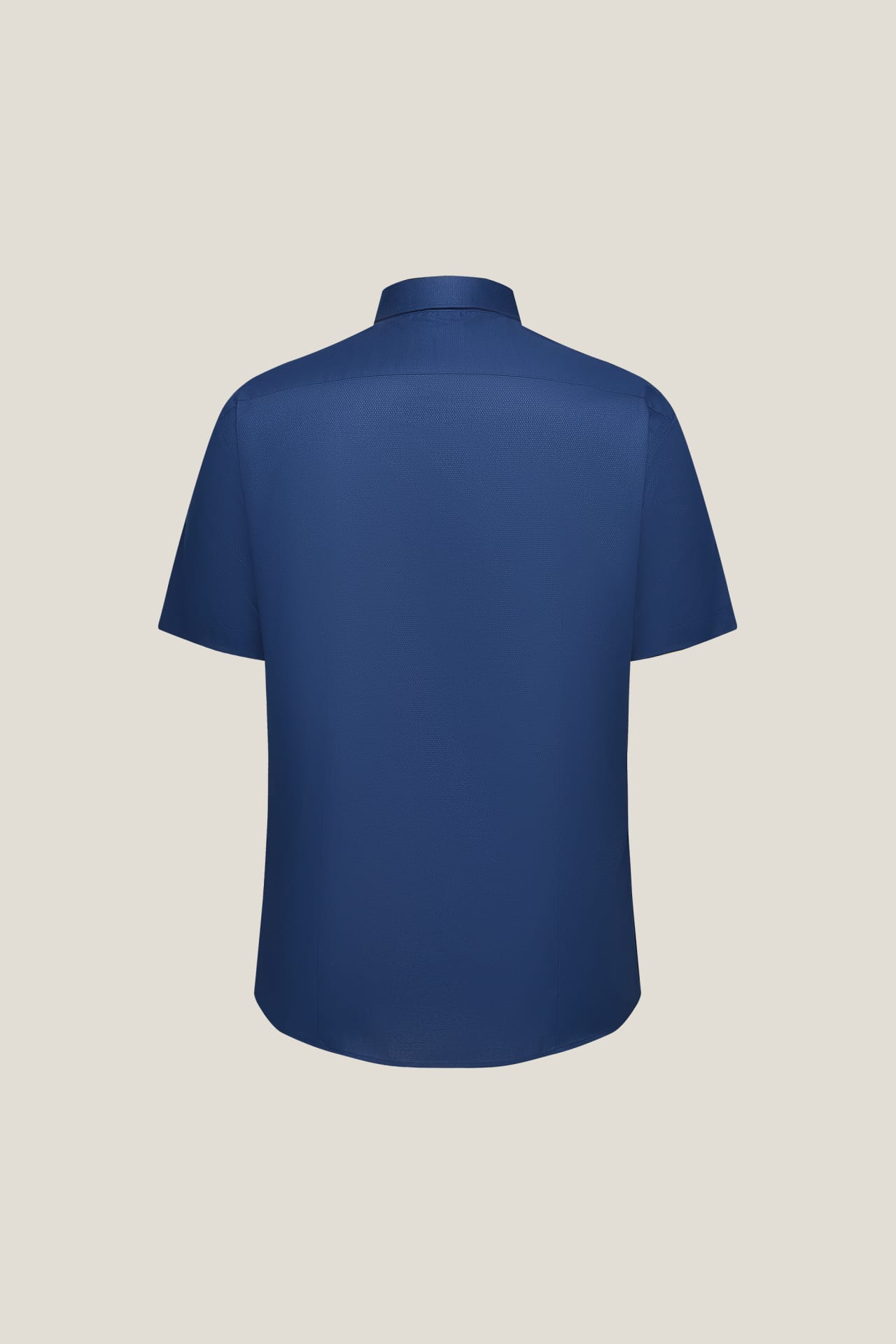 Non-Iron Easy Care Stretch Dot Textured Smart Fit Short Sleeve Shirt