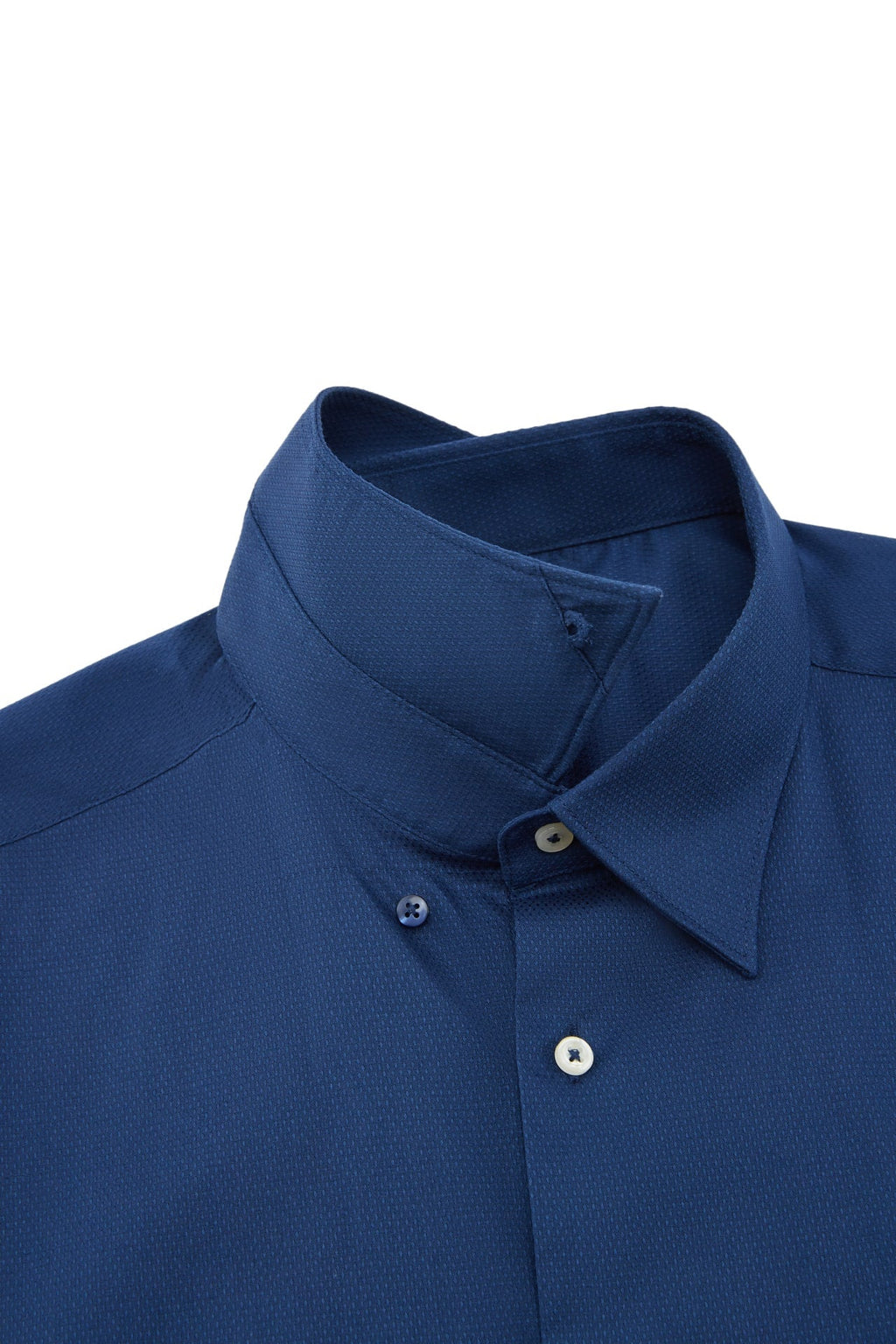 Non-Iron Easy Care Stretch Dot Textured Smart Fit Short Sleeve Shirt