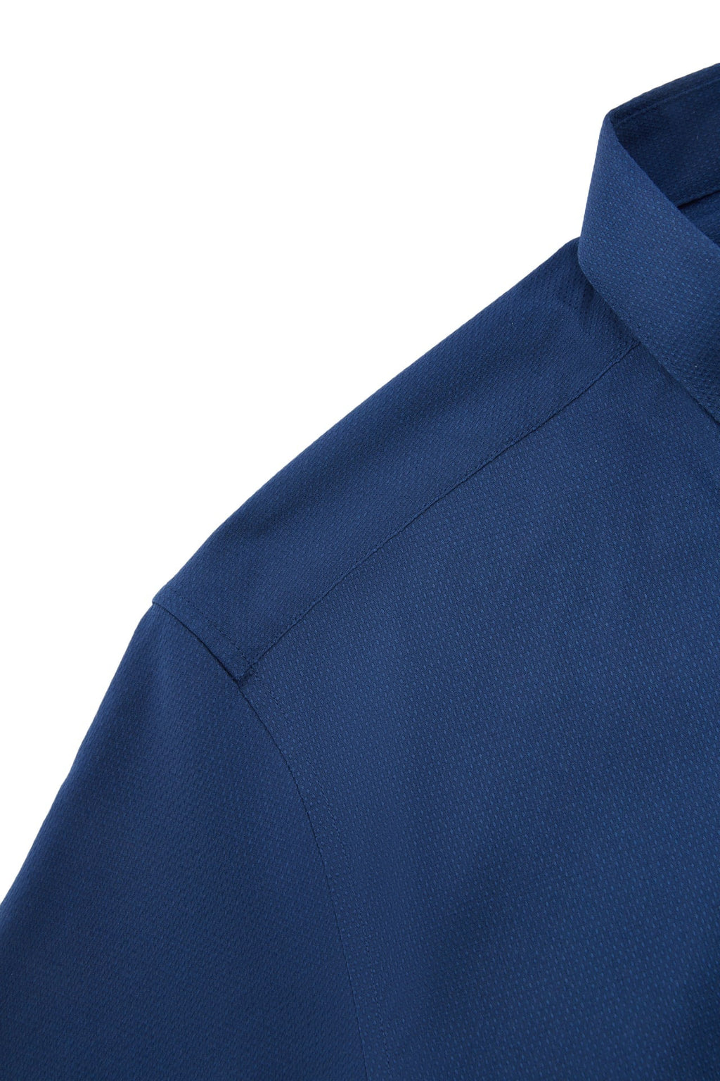 Non-Iron Easy Care Stretch Dot Textured Smart Fit Short Sleeve Shirt