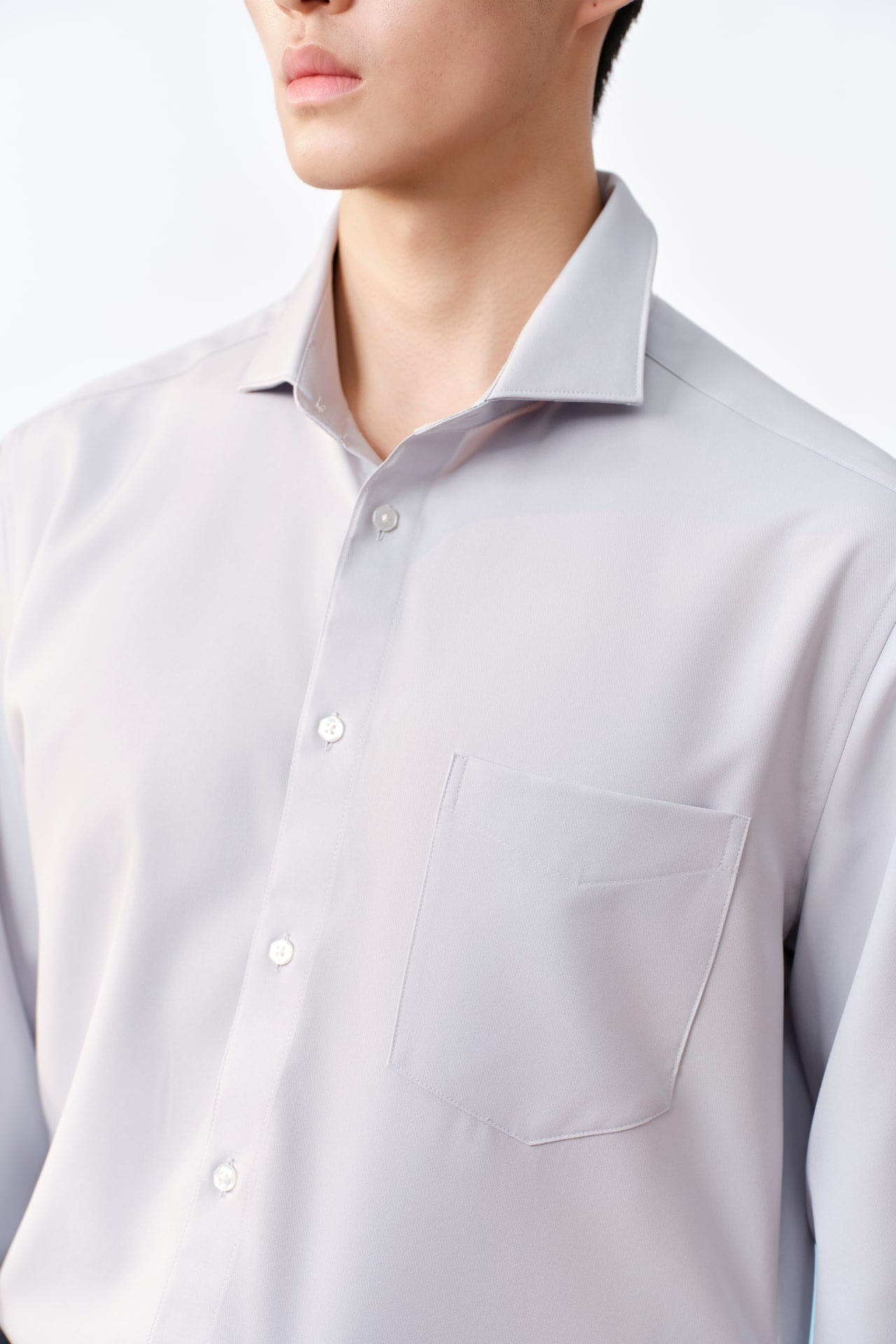Non-Iron Dry Poplin Smart Fit Long Sleeve Shirt