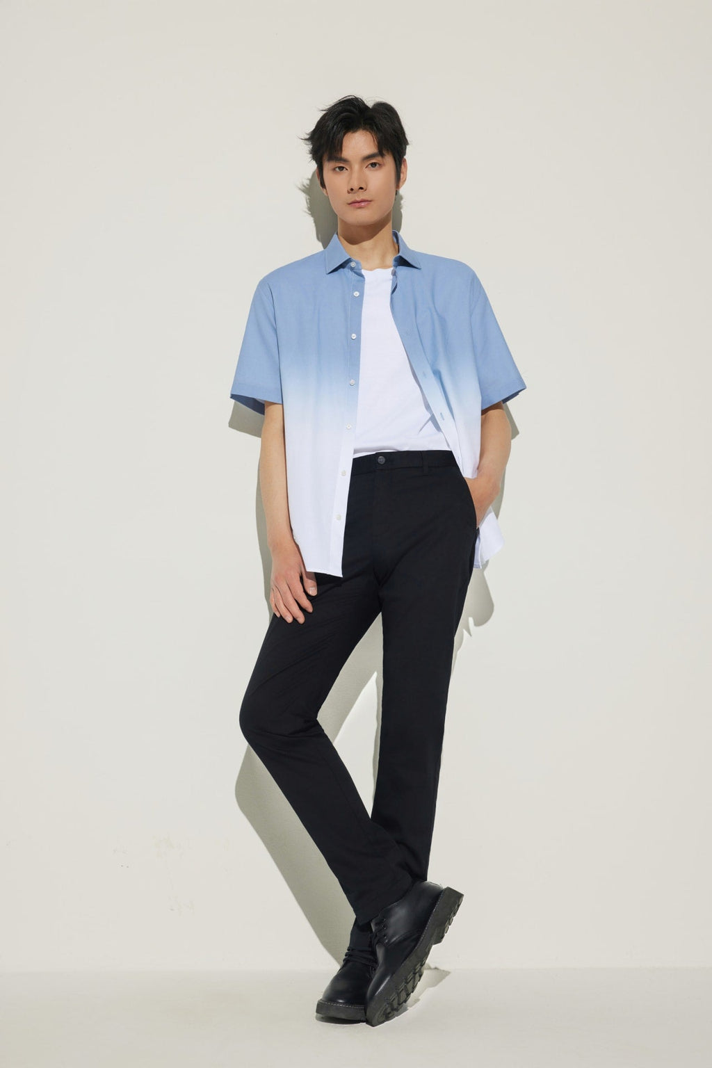 Cotton Blend Extra Slim Fit Twill Casual Pants