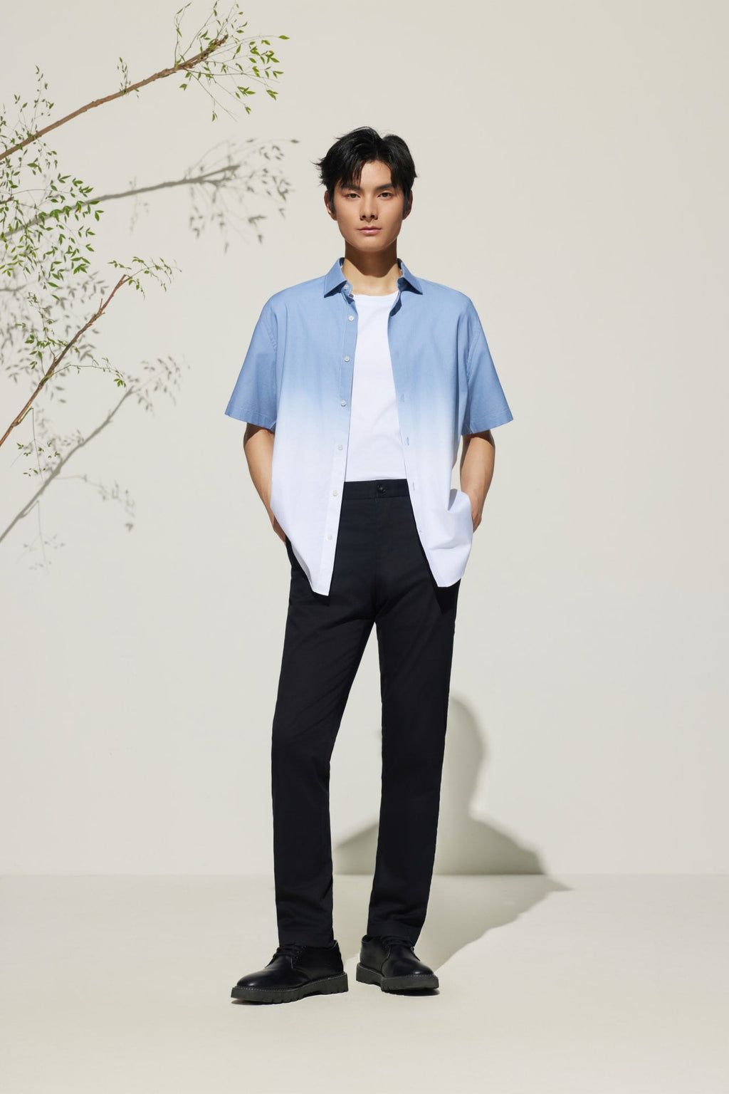 Cotton Blend Extra Slim Fit Twill Casual Pants