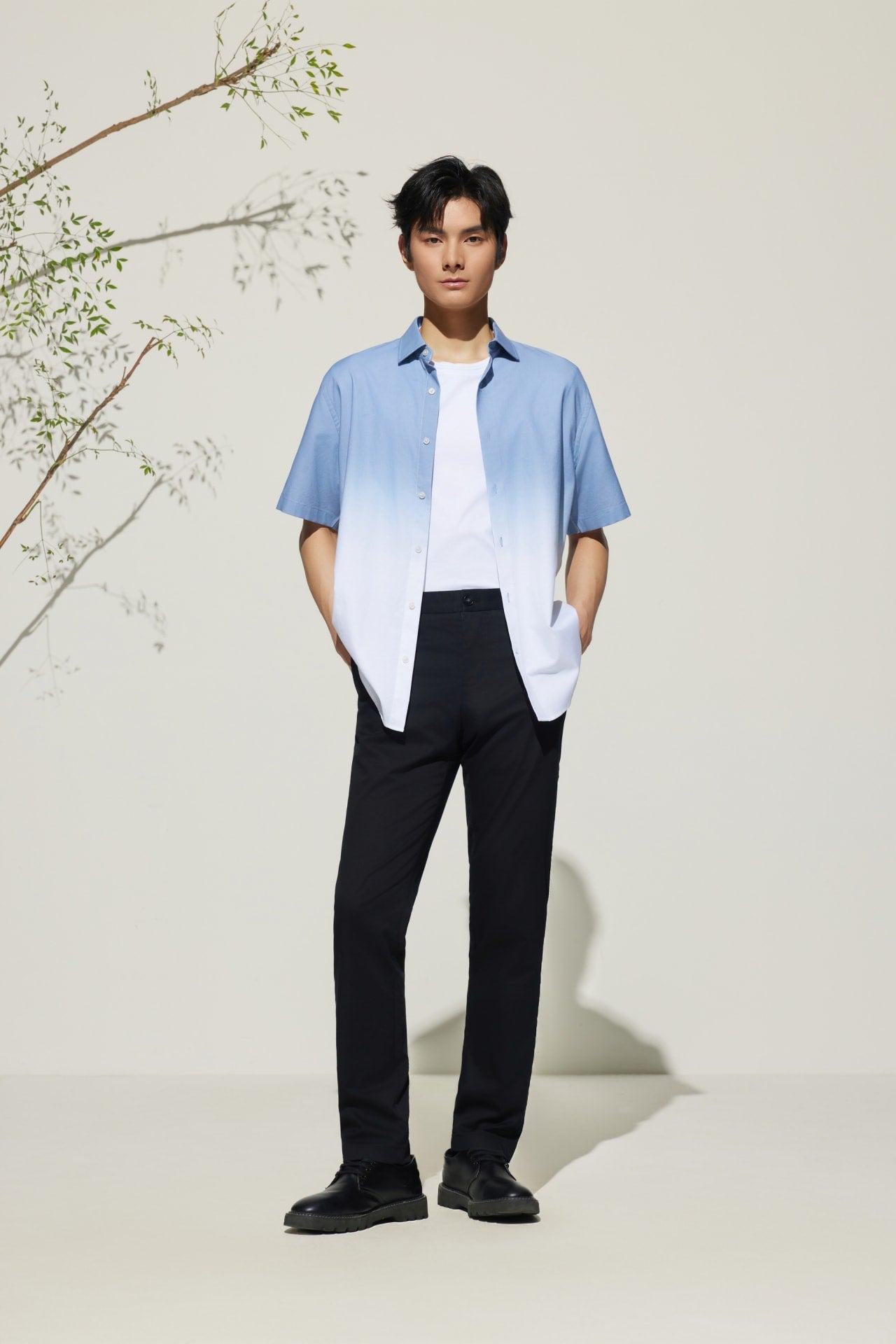 Cotton Blend Extra Slim Fit Twill Casual Pants