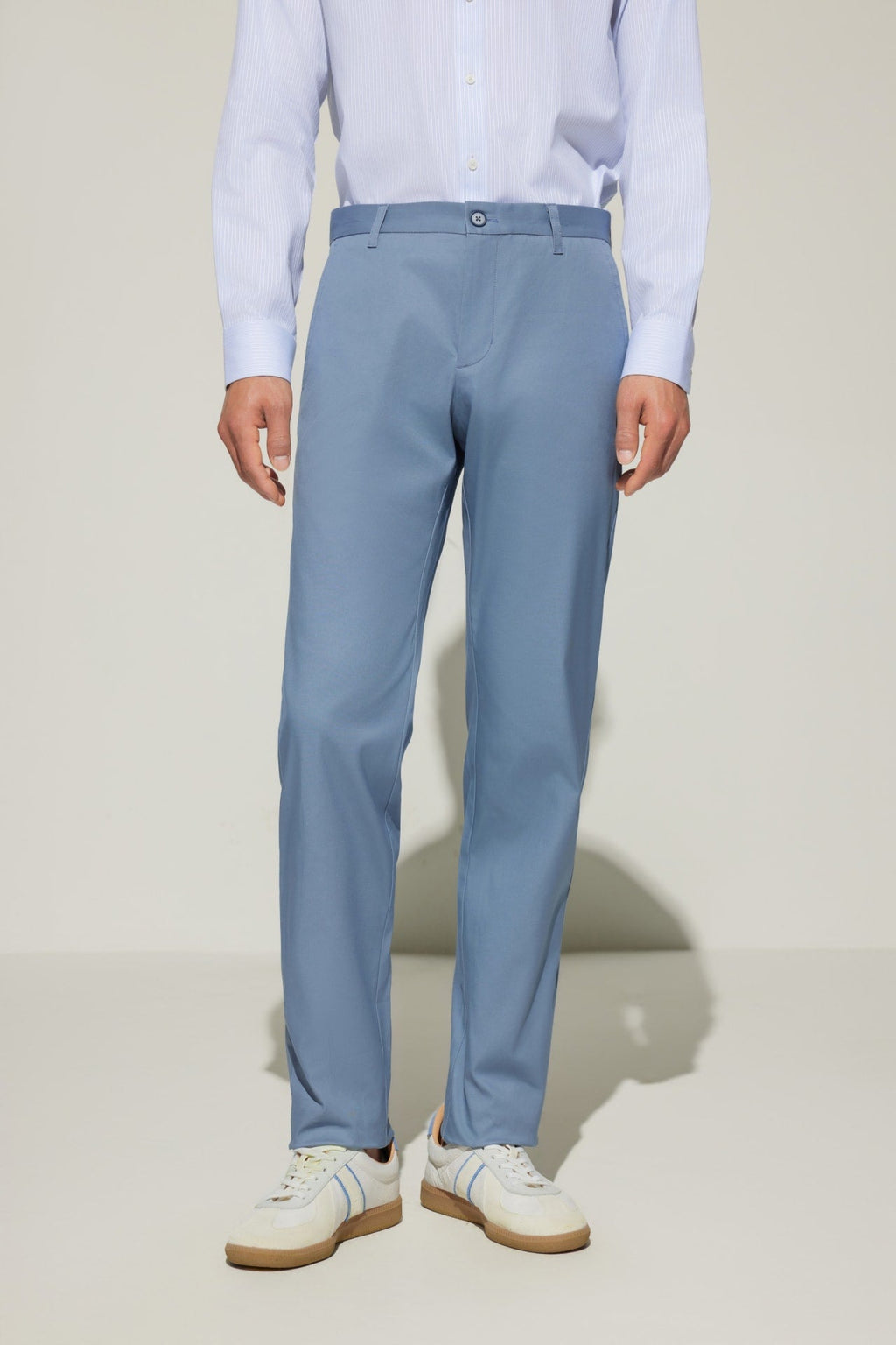 Cotton Blend Extra Slim Fit Twill Casual Pants