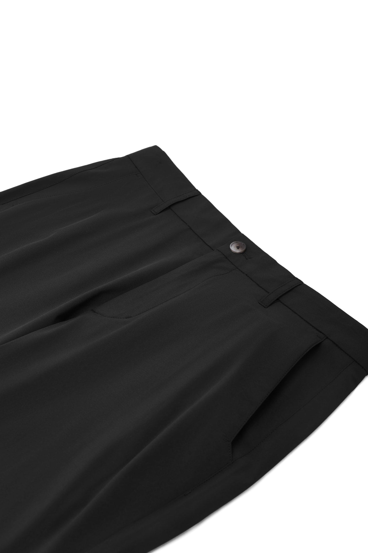 Poly Cupro Slim Tapered Fit Casual Pants