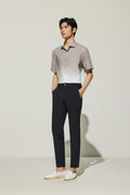 Poly Cupro Slim Tapered Fit Casual Pants