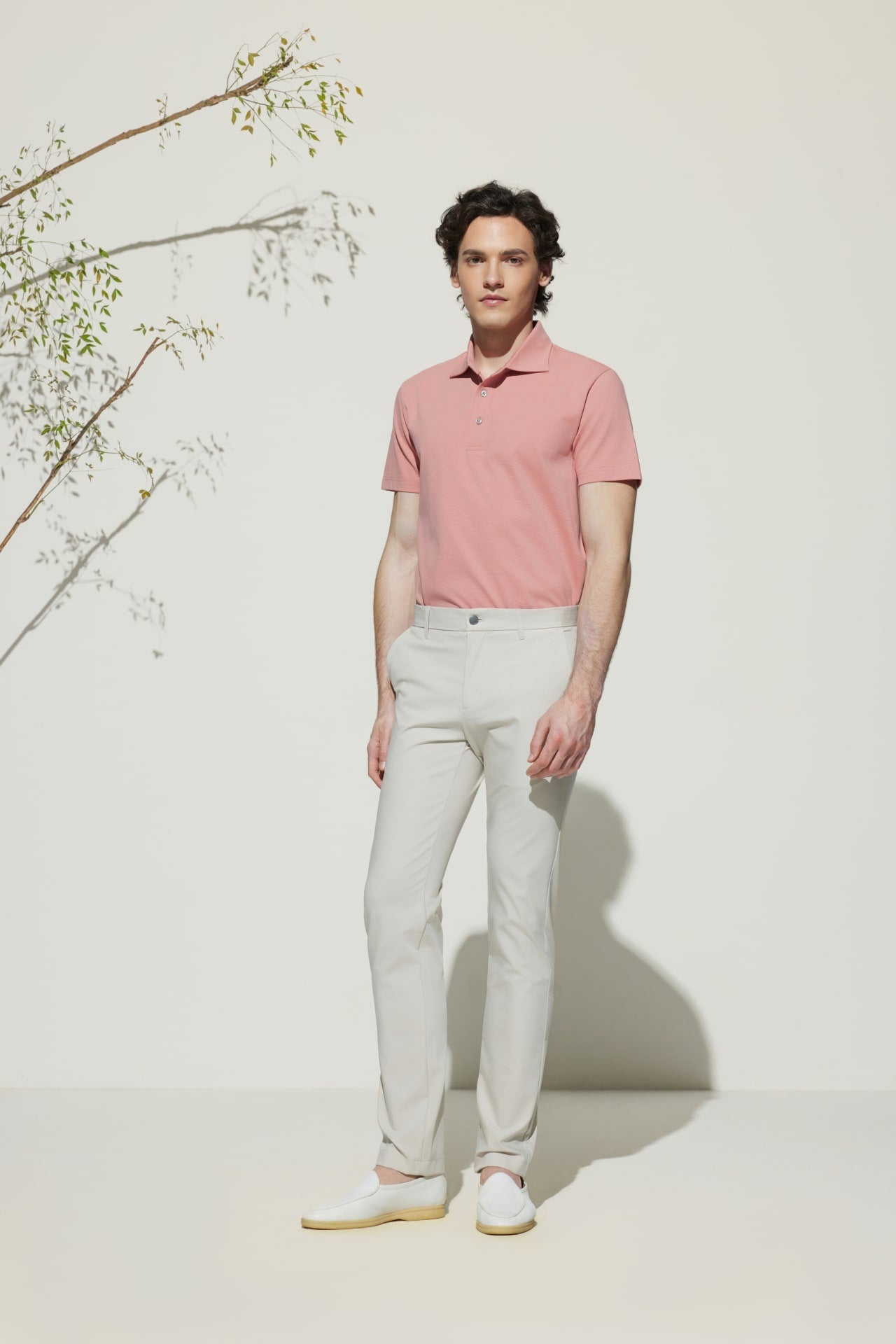 Multi-Way Stretch  Extra Slim Fit Twill Casual Pants