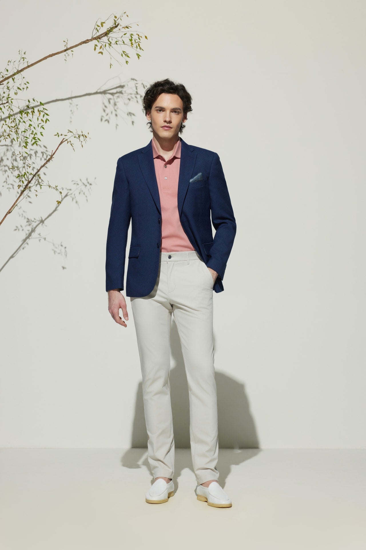 Multi-Way Stretch  Extra Slim Fit Twill Casual Pants