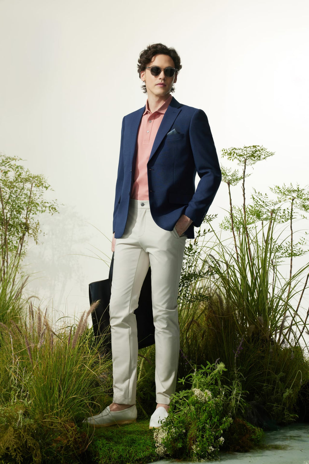 Multi-Way Stretch  Extra Slim Fit Twill Casual Pants