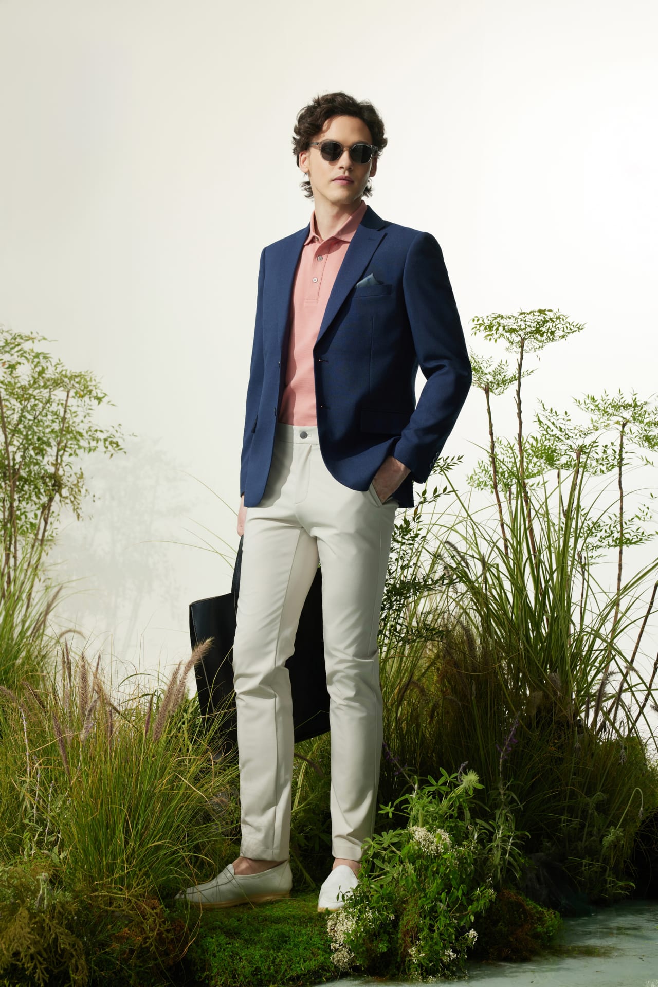Multi-Way Stretch  Extra Slim Fit Twill Casual Pants