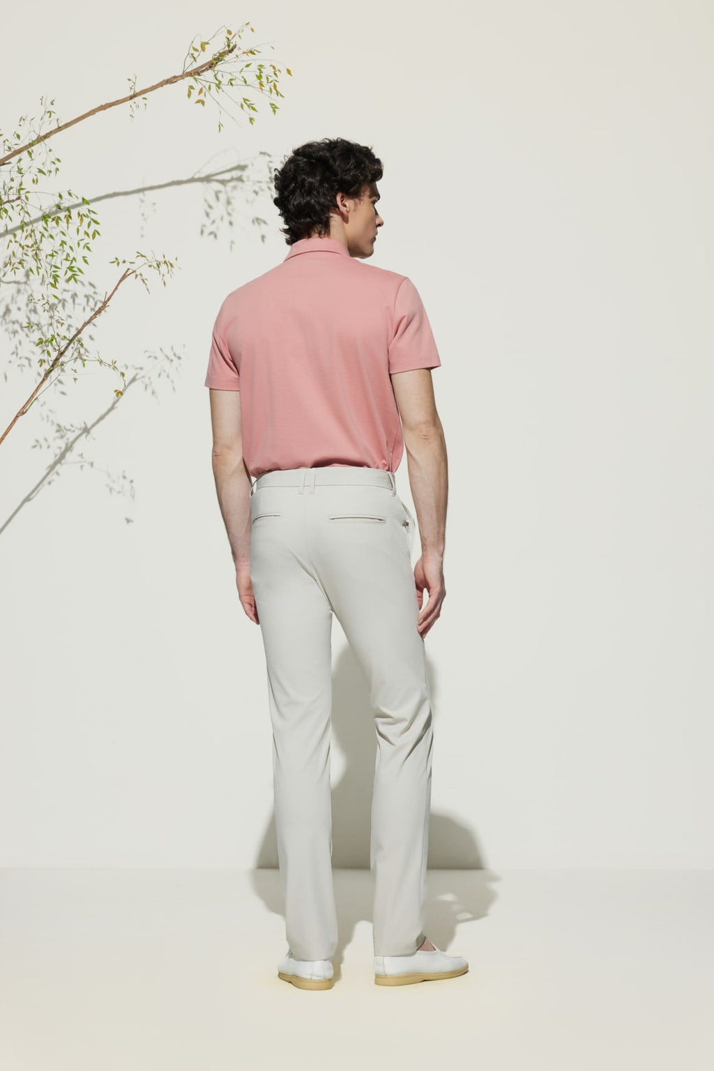 Multi-Way Stretch  Extra Slim Fit Twill Casual Pants