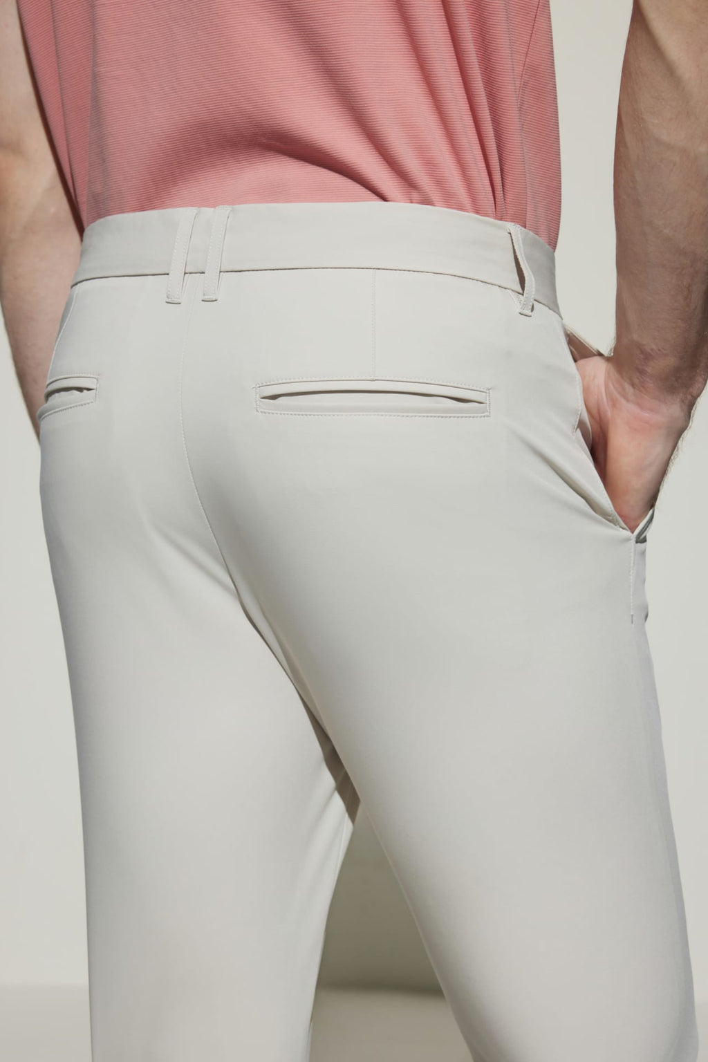 Multi-Way Stretch  Extra Slim Fit Twill Casual Pants