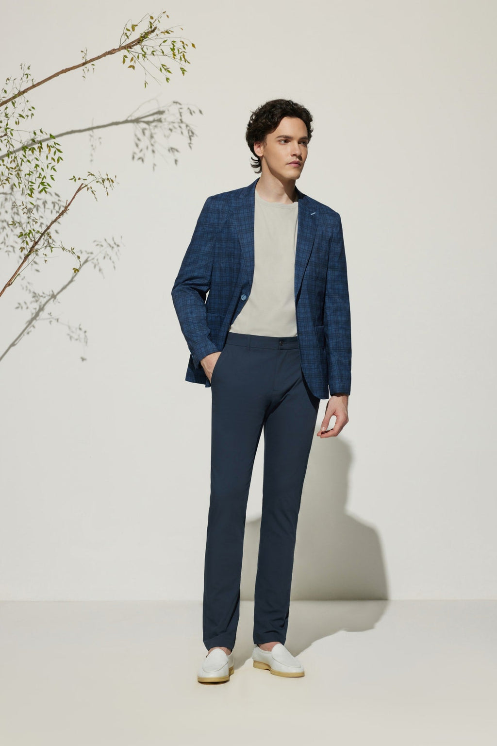 Multi-Way Stretch  Extra Slim Fit Twill Casual Pants