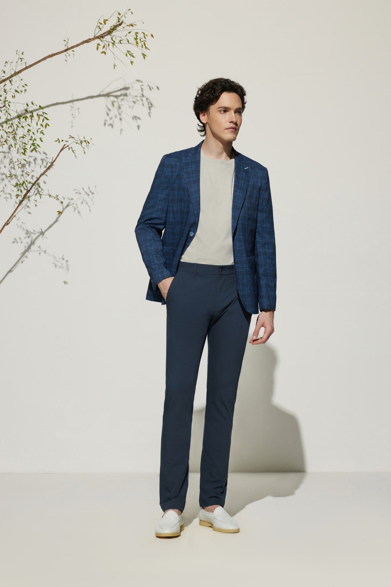 Multi-Way Stretch  Extra Slim Fit Twill Casual Pants