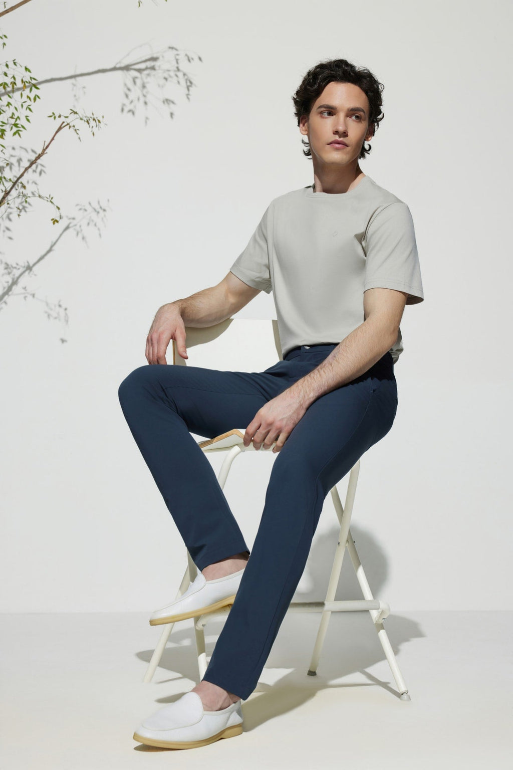 Multi-Way Stretch  Extra Slim Fit Twill Casual Pants