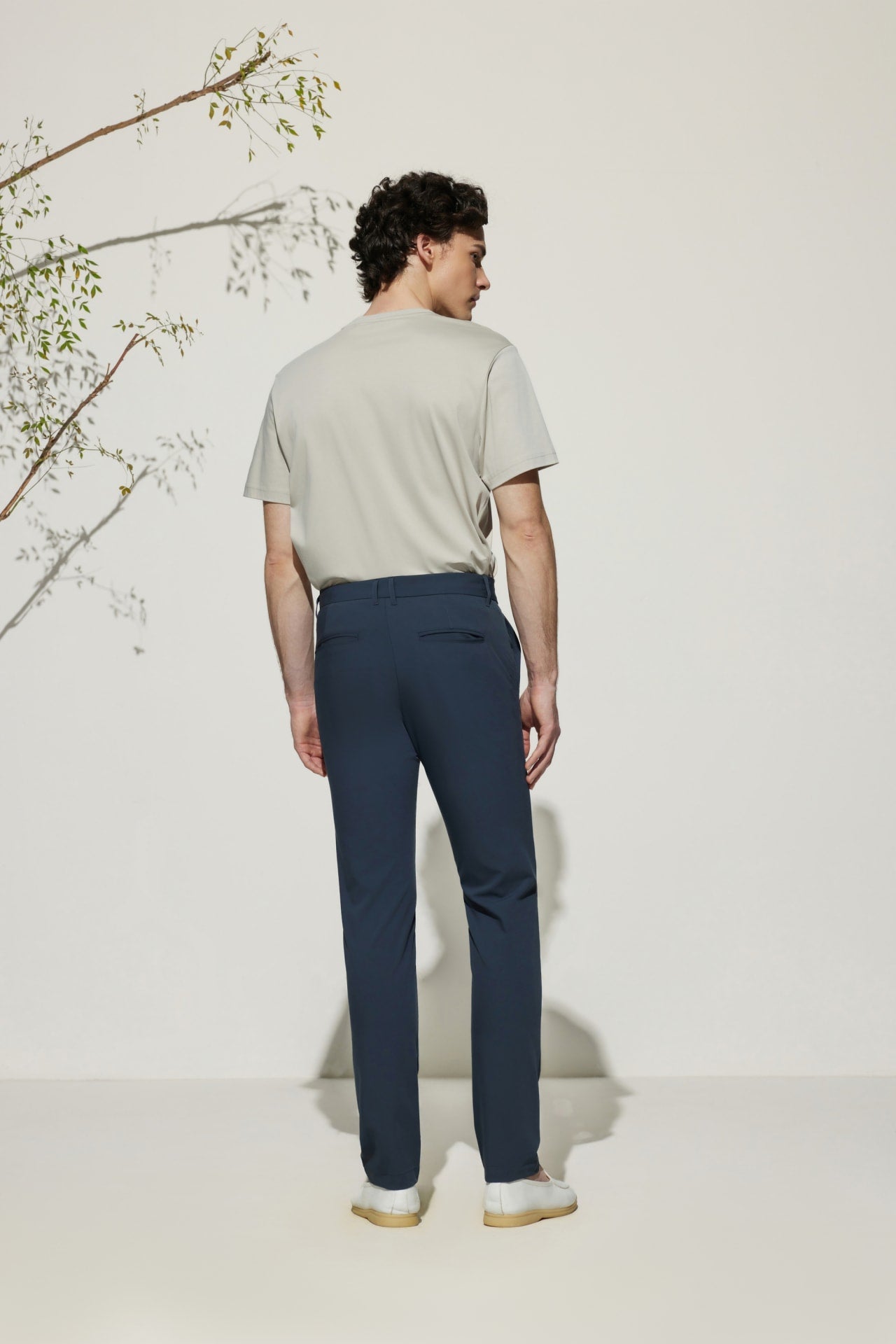 Multi-Way Stretch  Extra Slim Fit Twill Casual Pants