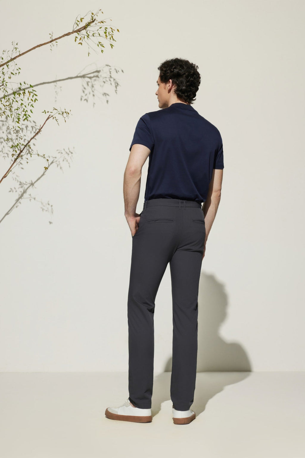 Multi-Way Stretch  Extra Slim Fit Twill Casual Pants