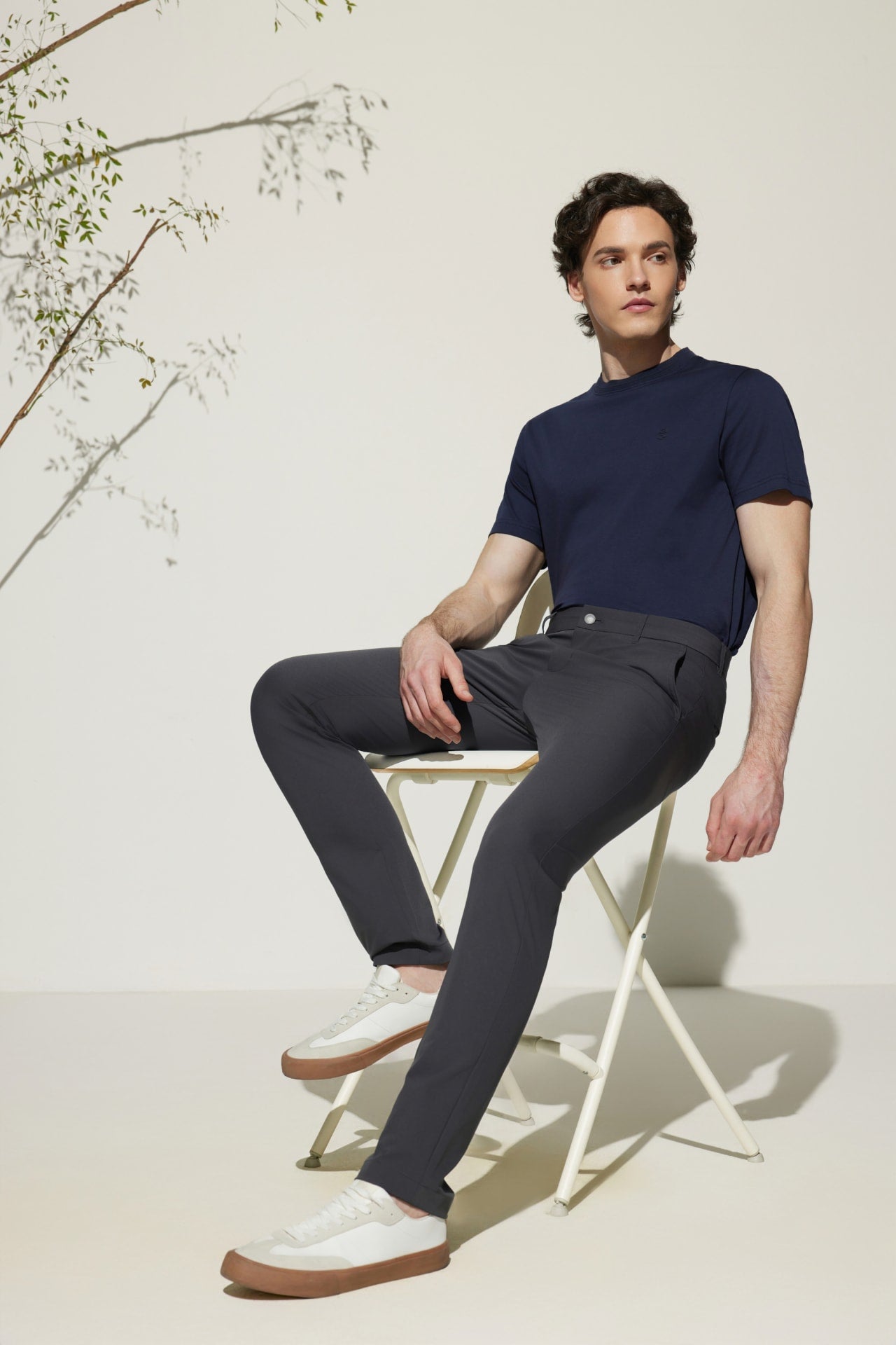 Multi-Way Stretch  Extra Slim Fit Twill Casual Pants