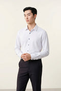 Non-Iron Dry Multi-Way Stretch Poplin Slim Fit Long Sleeve Shirt