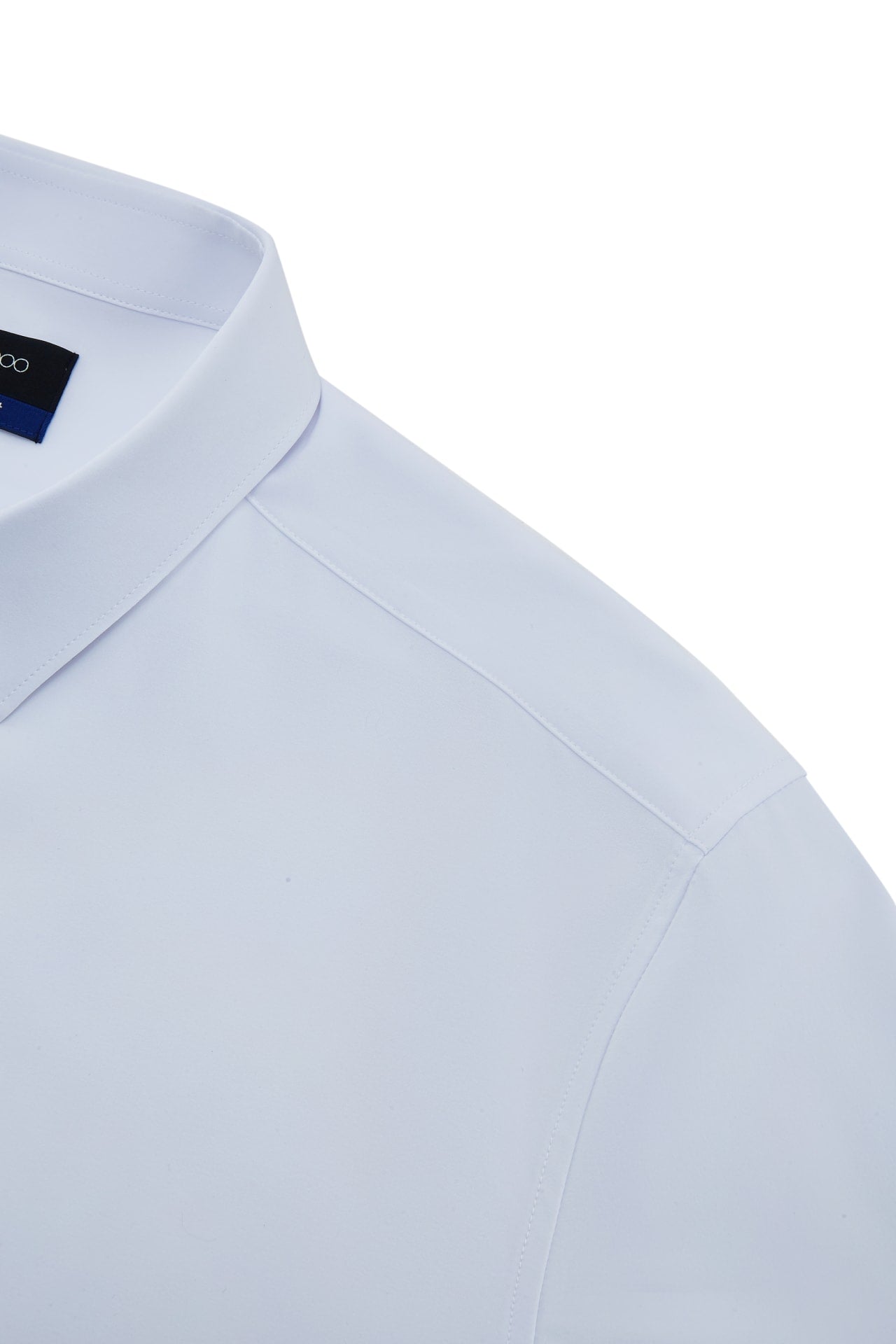 Non-Iron Dry Multi-Way Stretch Poplin Slim Fit Long Sleeve Shirt