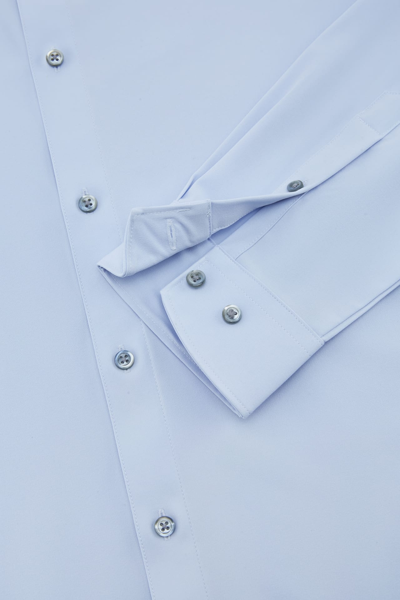 Non-Iron Dry Multi-Way Stretch Poplin Slim Fit Long Sleeve Shirt