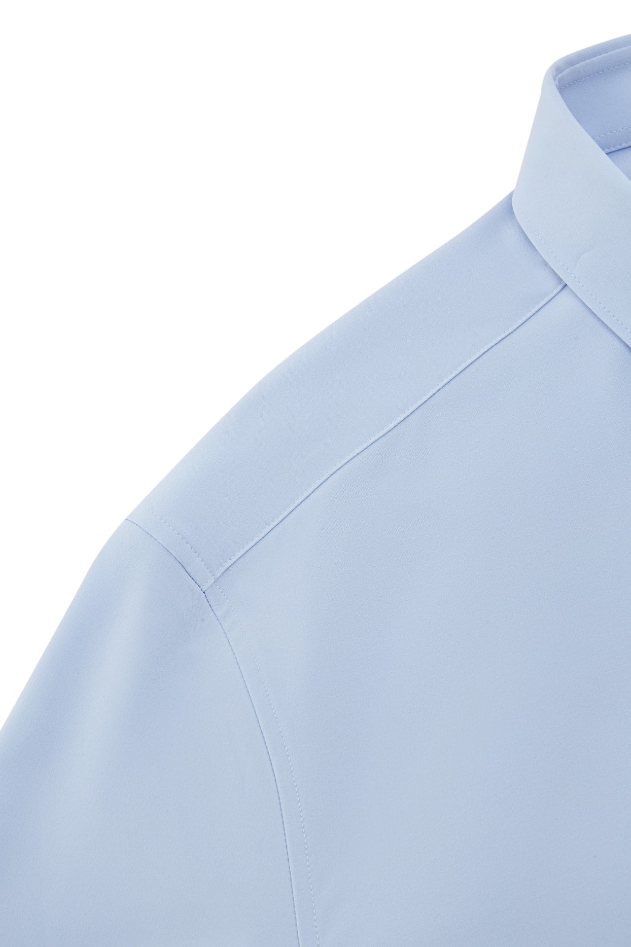 Non-Iron Dry Multi-Way Stretch Poplin Slim Fit Long Sleeve Shirt