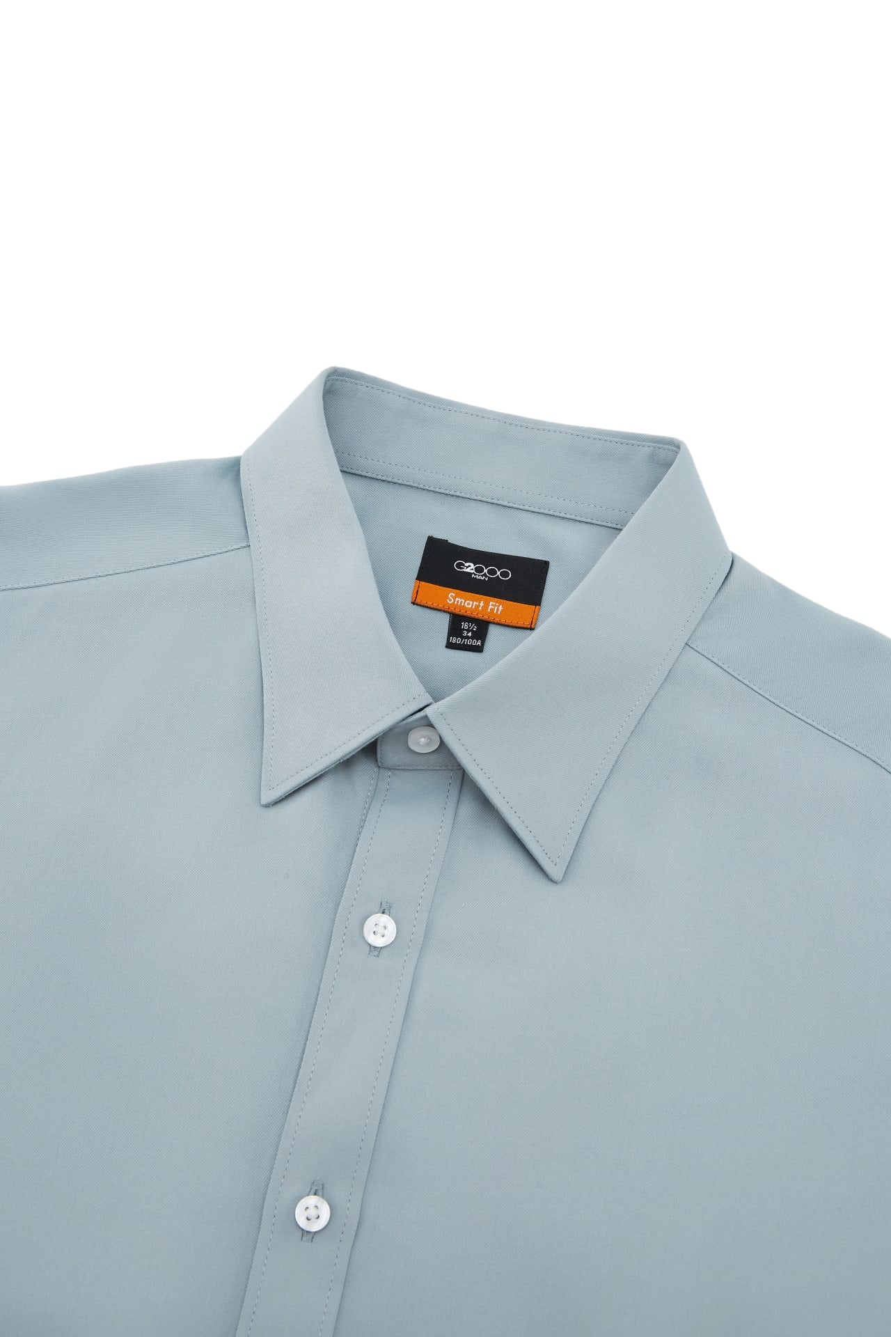 Easy Care Opaque Anti UV Fine Twill Smart Fit Long Sleeve Shirt