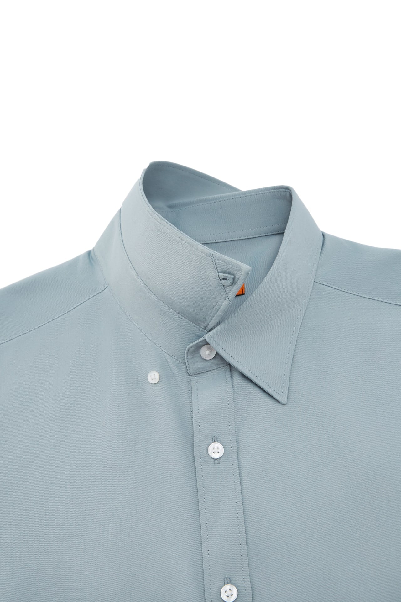 Easy Care Opaque Anti UV Fine Twill Smart Fit Long Sleeve Shirt