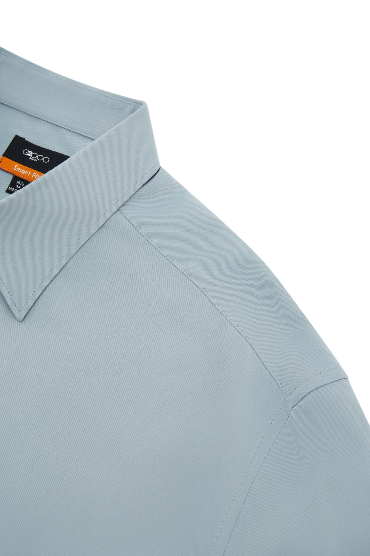 Easy Care Opaque Anti UV Fine Twill Smart Fit Long Sleeve Shirt