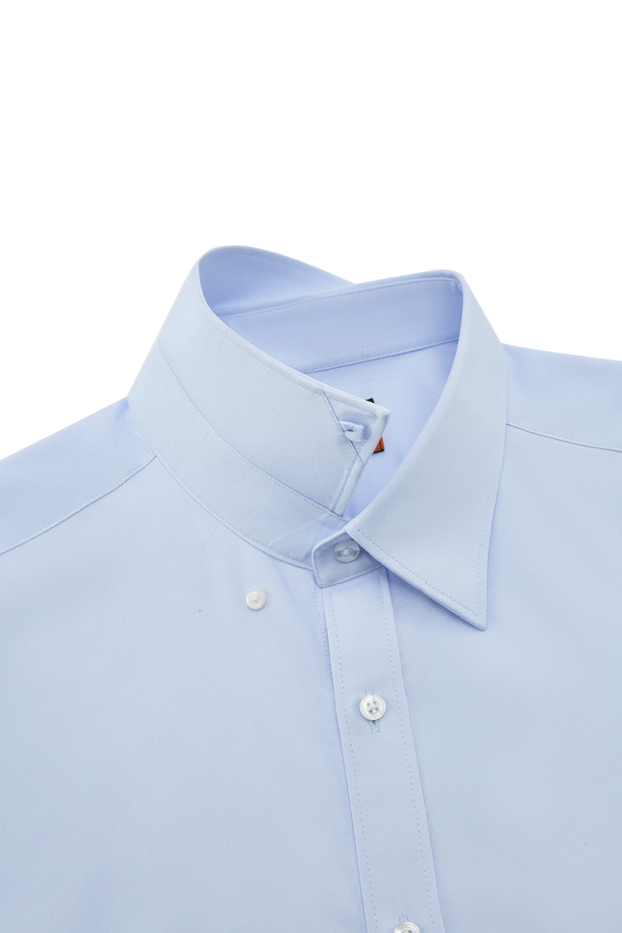Easy Care Opaque Anti UV Fine Twill Smart Fit Long Sleeve Shirt