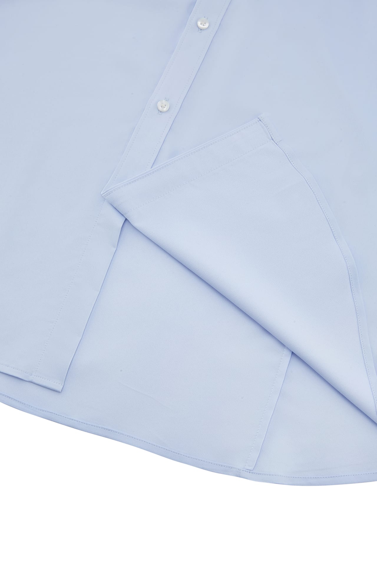 Easy Care Opaque Anti UV Fine Twill Smart Fit Long Sleeve Shirt