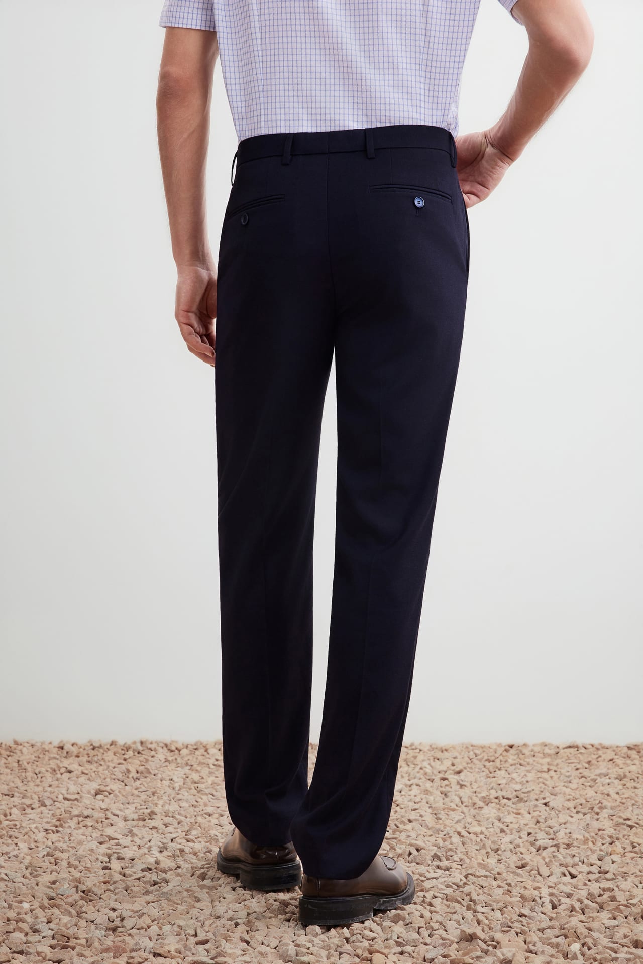 Anti-Bacterial Smart Fit Tencel Linen Blend Suit Pants