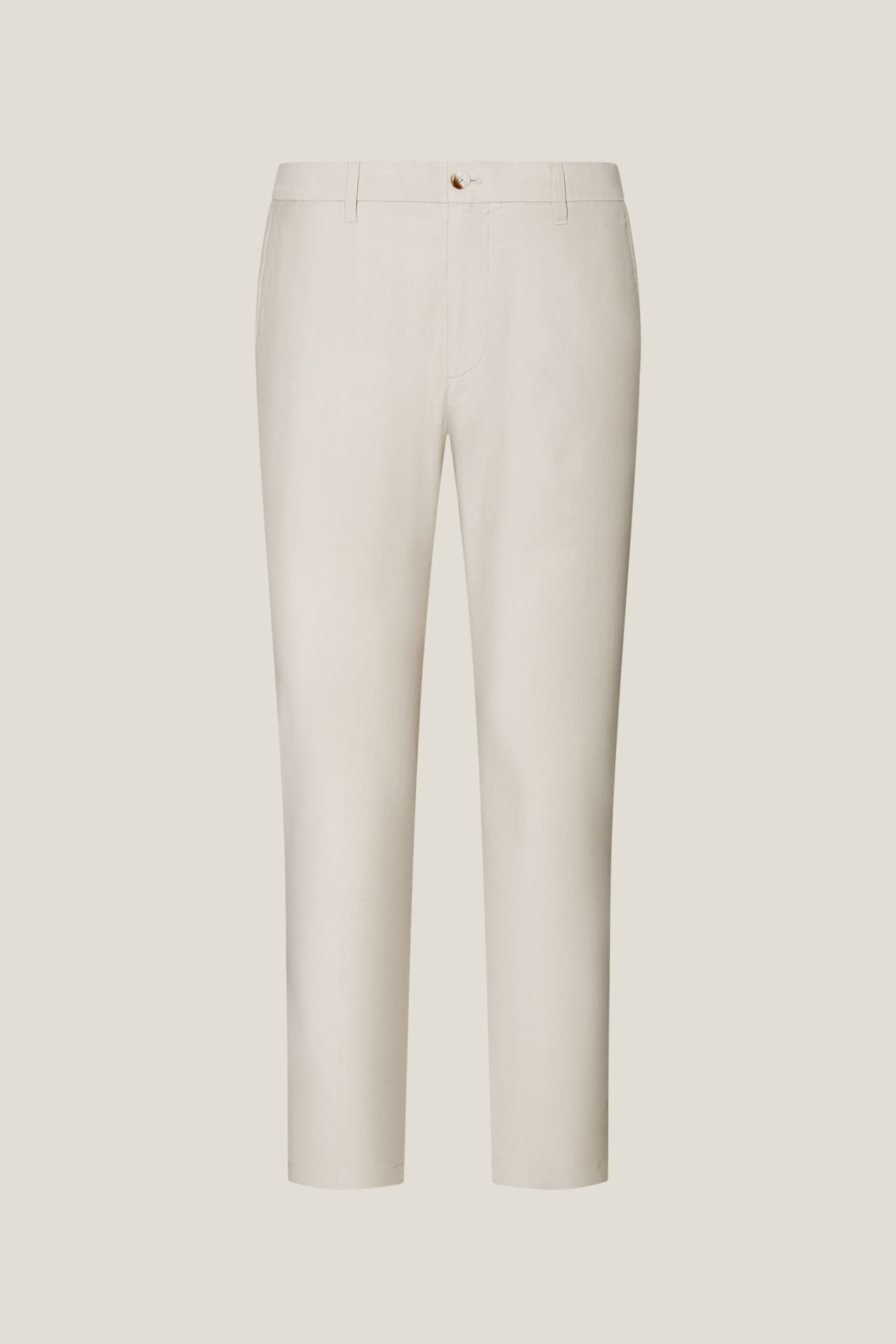 Breezy Comfort Cotton Blend Slim Tapered Fit Twill Casual Pants