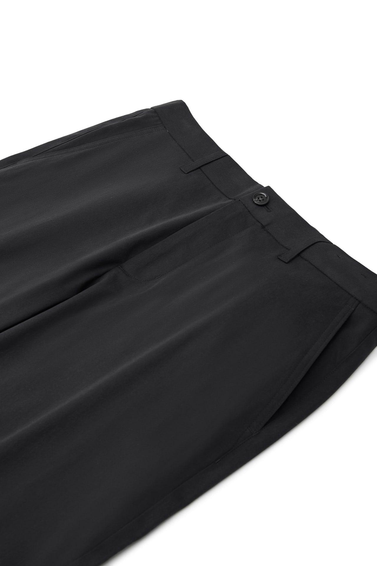 Warm Weave Cotton Blend Wide Fit Sueded Twill Casual Pants
