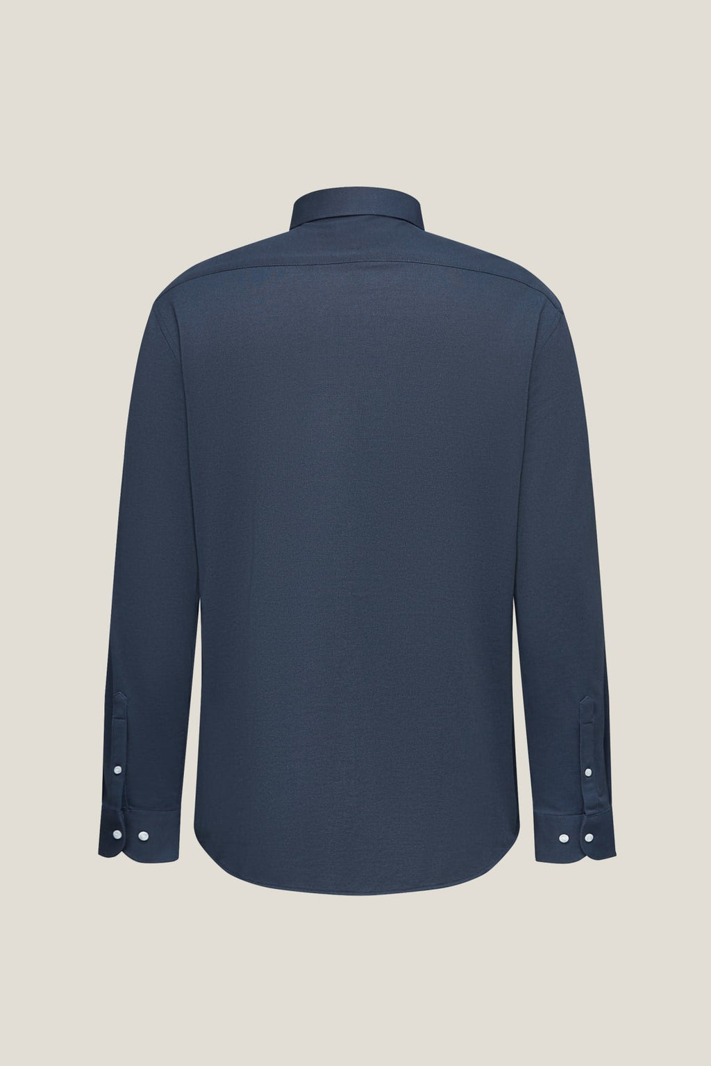 Easy Iron Cotton Knit Smart Fit Long Sleeve Shirt